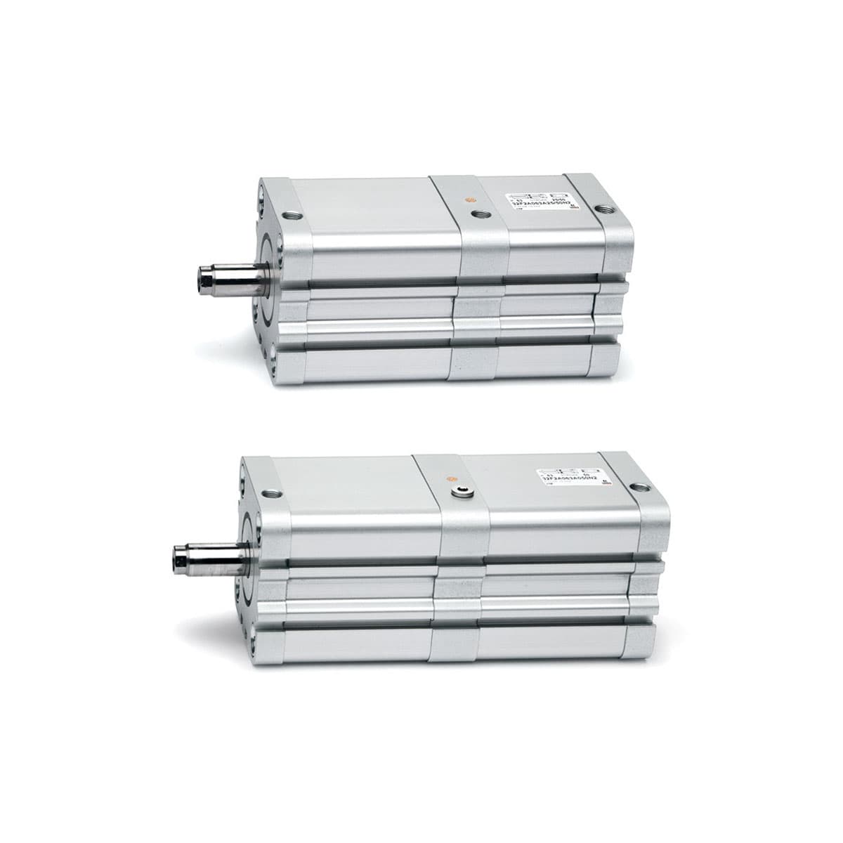 Cilindros compactos versión Tandem y Multi-posición Doble efecto, magnéticos Ø 25, 40, 63, 100 mm